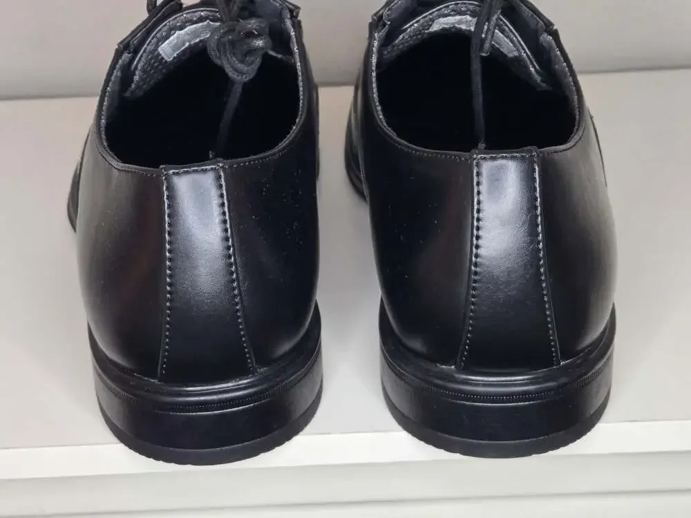 Perry Ellis Portfolio Men's Ultra Foam Black Dress Shoes Size 10.5 Wide